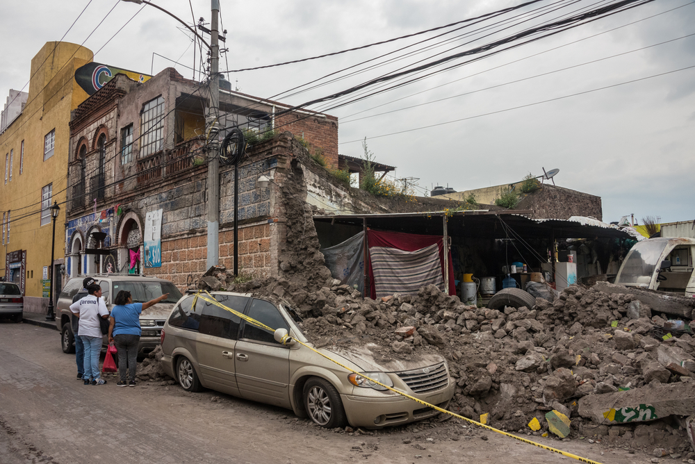 Effects of Mexico City earthquake natural disaster
